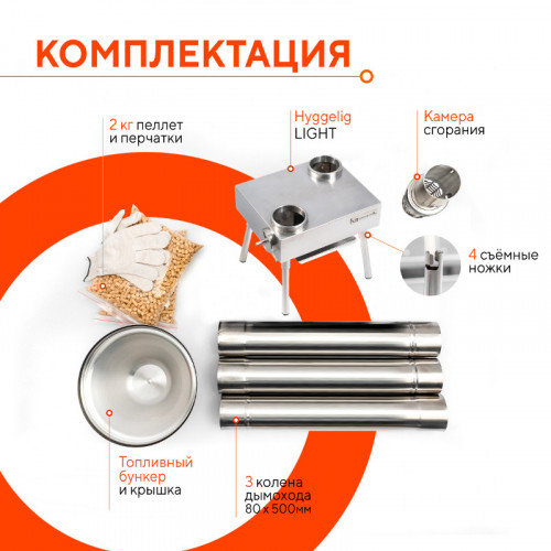 Походная печь Hyggelig LIGHT в Сургуте