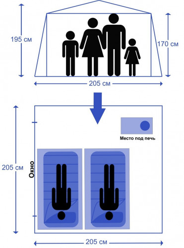 Мобильная баня-палатка МОРЖ в Сургуте