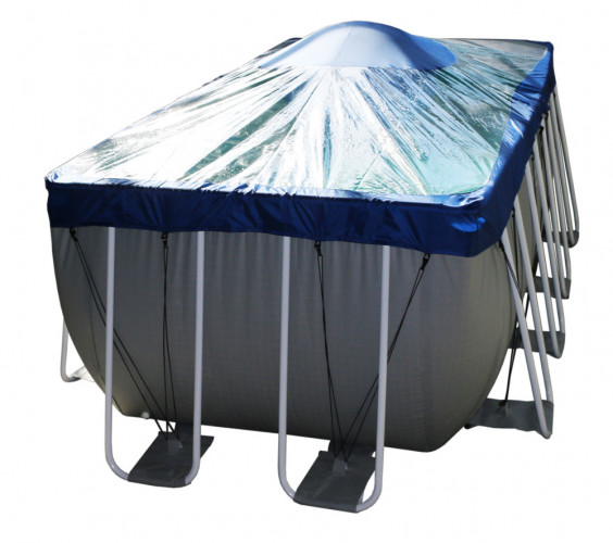 Тент для прямоугольного бассейна Intex/Bestway с надувной подушкой "Фиеста" в Сургуте