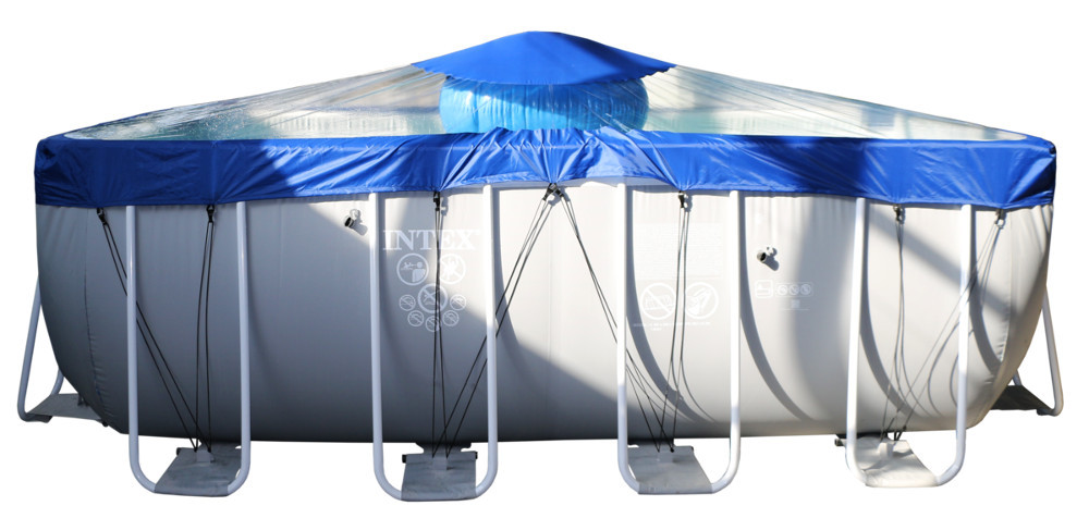 Тент для прямоугольного бассейна Intex/Bestway с надувной подушкой "Фиеста" в Сургуте