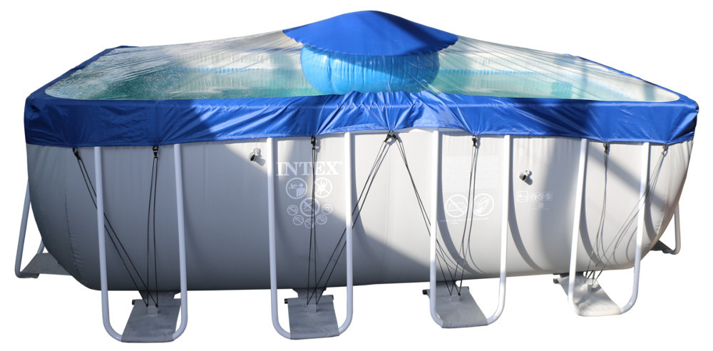 Тент для прямоугольного бассейна Intex/Bestway с надувной подушкой "Фиеста" в Сургуте