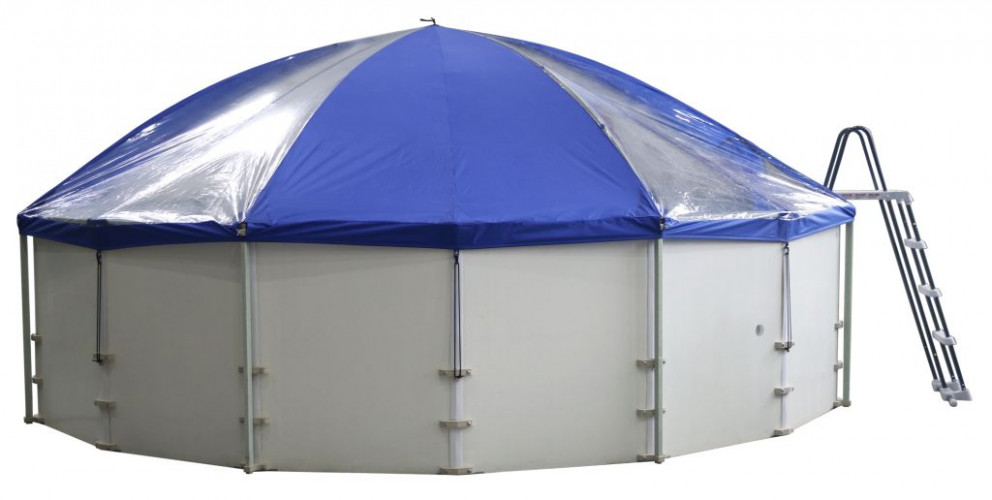 Подъемный тент-навес для бассейна "Фиеста" в Сургуте