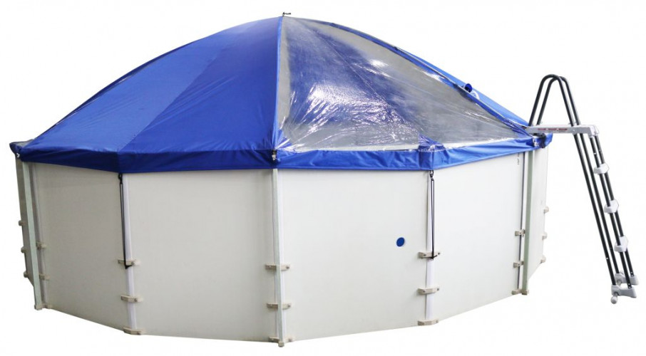 Подъемный тент-навес для бассейна "Фиеста" в Сургуте