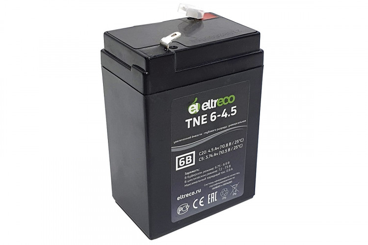 Тяговый аккумулятор Eltreco TNE6-4.5 (6V4.5A/H C20) в Сургуте