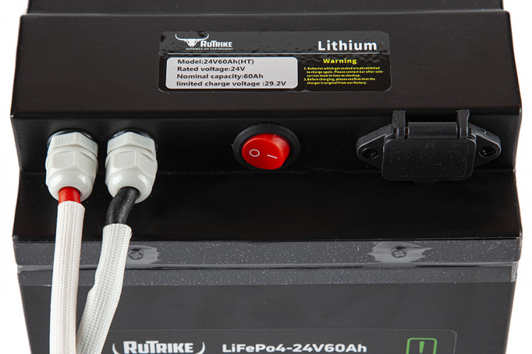 Тяговый железо-фосфатный аккумулятор RuTrike LiFePO4 24V60Ah (80А) в Сургуте