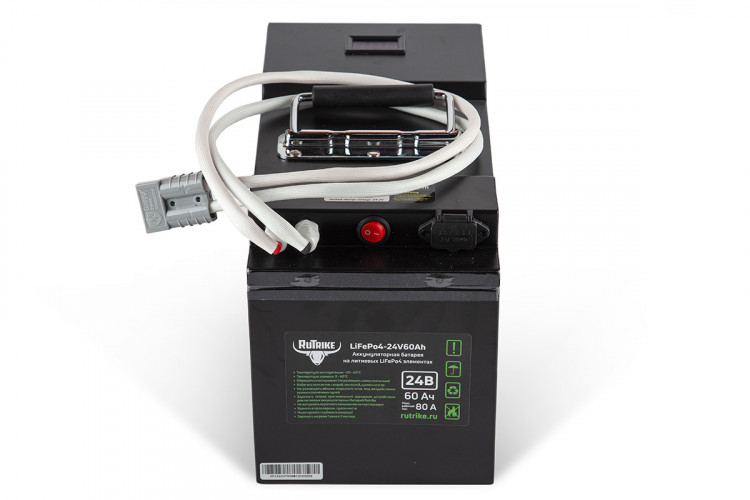 Тяговый железо-фосфатный аккумулятор RuTrike LiFePO4 60V48Ah (60А) в Сургуте