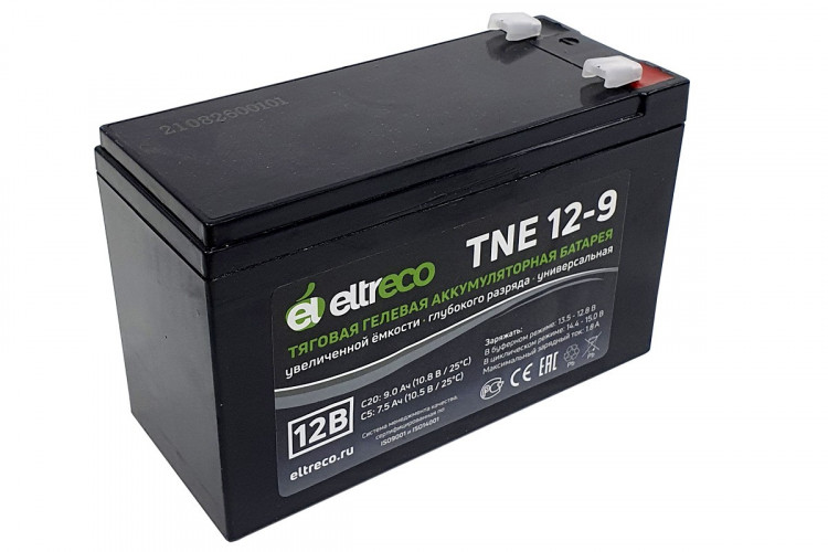 Тяговый аккумулятор Eltreco TNE12-9 (12V9A/H C20) в Сургуте