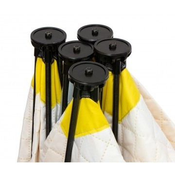 Палатка для рыбалки Helios утепл.Куб 1,5х1,5 желтый/серый в Сургуте