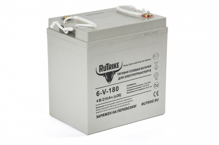 Тяговый гелевый аккумулятор RuTrike 3-EVF-180A (6V180A/H C3) в Сургуте