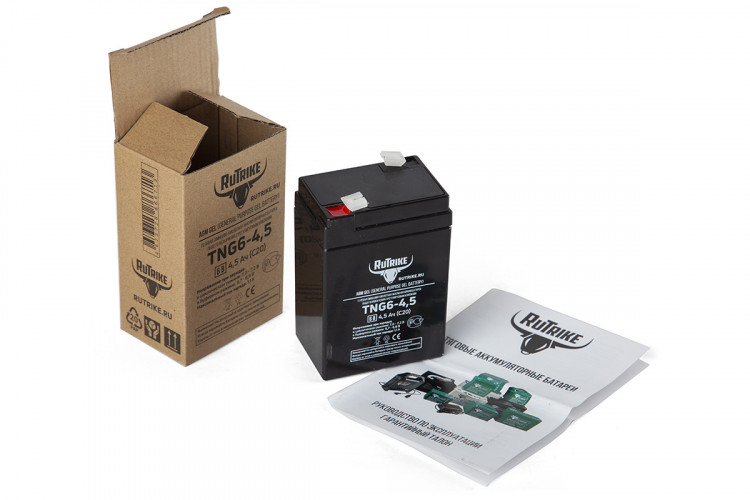 Тяговый гелевый аккумулятор RuTrike TNG 6-4,5 (6V4,5A/H C20) в Сургуте