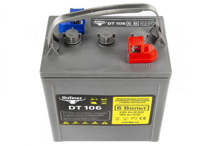 Тяговый аккумулятор RuTrike WET DT106 (T-105) 6V155A/H C3 в Сургуте
