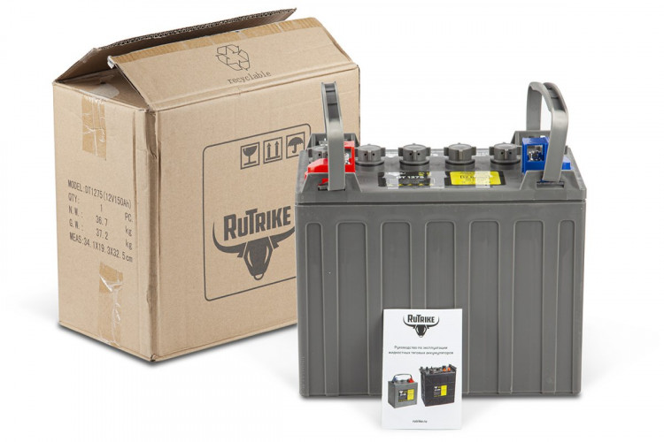 Тяговый аккумулятор RuTrike WET DT1275 (T1275) 12V100A/H C3 в Сургуте