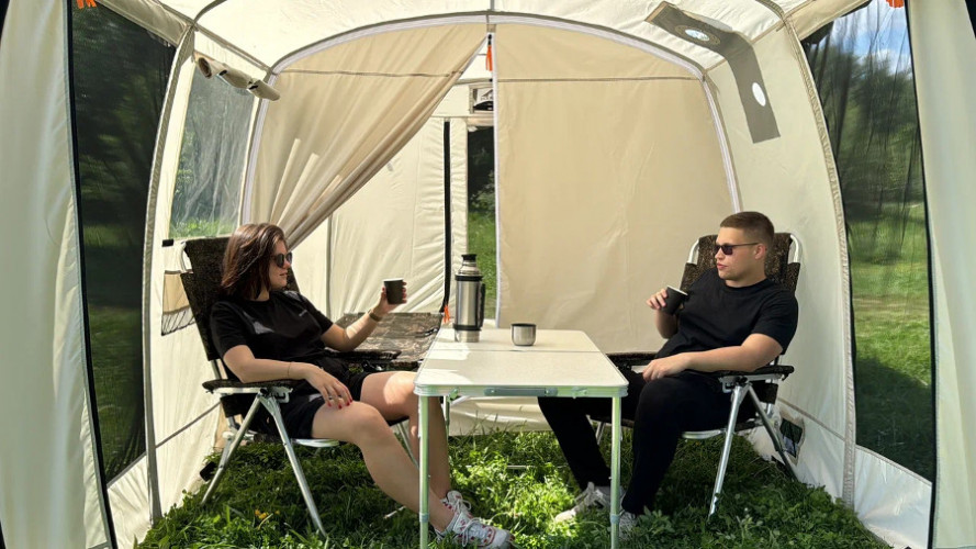 Шатер - Мобильная баня-палатка Морж Shelter XL в Сургуте