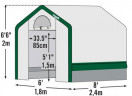 Теплица Shelterlogic 3 х 3 х 2,4 м в Сургуте