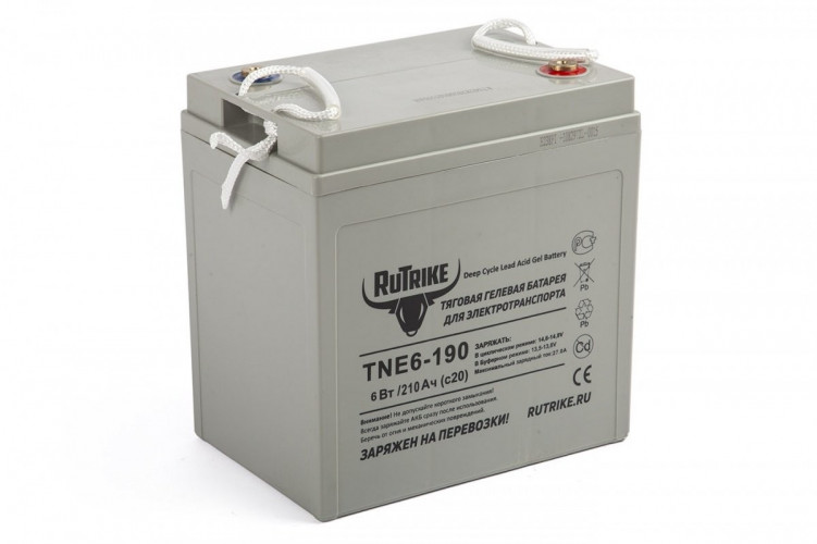 Тяговый гелевый аккумулятор RuTrike TNE6-190 (6V210A/H C3) в Сургуте