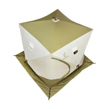 Палатка зимняя куб СЛЕДОПЫТ Premium Long в Сургуте