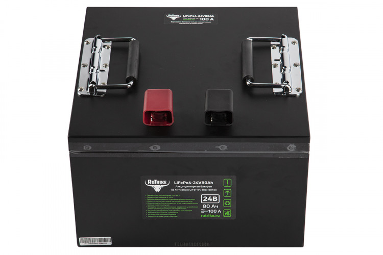 Тяговый железо-фосфатный аккумулятор RuTrike LiFePO4 24V80Ah (100A) в Сургуте