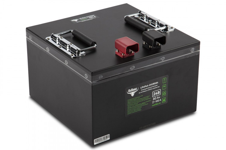 Тяговый железо-фосфатный аккумулятор RuTrike LiFePO4 24V80Ah (100A) в Сургуте
