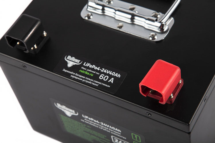 Тяговый железо-фосфатный аккумулятор RuTrike LiFePO4 24V40Ah (60A) в Сургуте