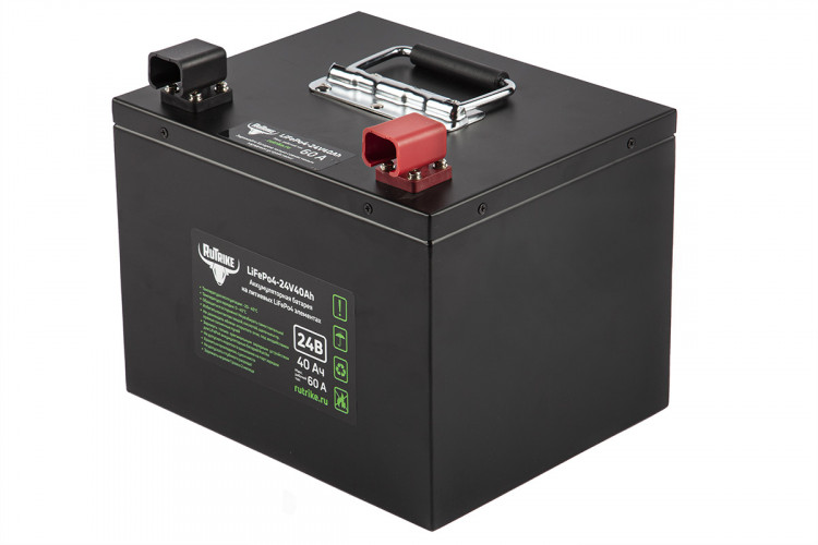 Тяговый железо-фосфатный аккумулятор RuTrike LiFePO4 24V40Ah (60A) в Сургуте