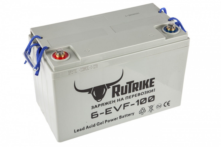 Тяговый гелевый аккумулятор RuTrike 6-EVF-100A (12V100A/H C3) в Сургуте