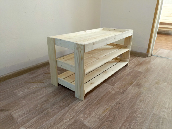 Полка для обуви деревянная в Сургуте